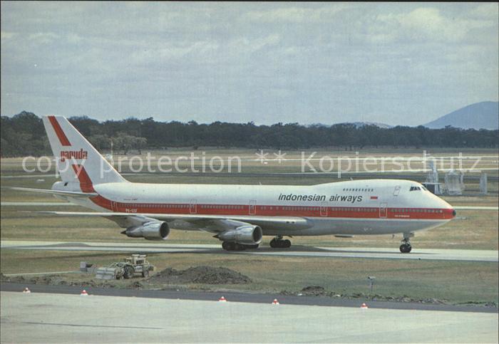 Flugzeuge Zivil Garuda Indonesian Airlines B747-2U3B C/N 22769 F/F 8-5-82