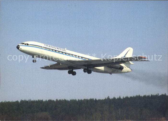 Flugzeuge Zivil Transwede Caravelle SE-210-10B