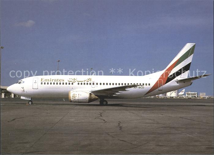 Flugzeuge Zivil Emirates Airlines AP-BCD Boeing 737-340