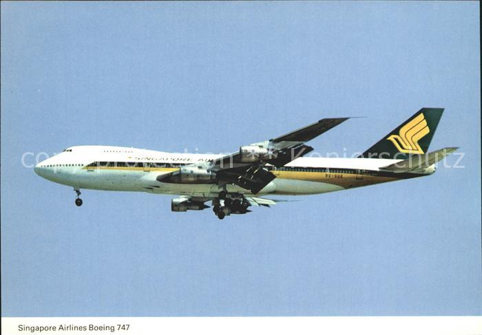 Flugzeuge Zivil Singapore Airlines Boeing 747