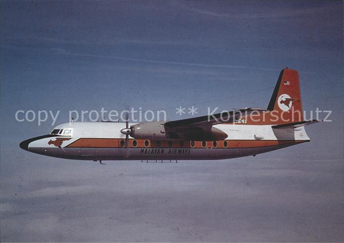 Flugzeuge Zivil Malayan Airways Fokker F27 Mk200 PH-FEP