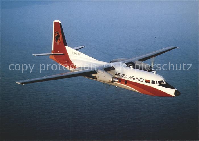 Flugzeuge Zivil TAAG Angola Airlines Fokker F27 Mk600 PH-FTG