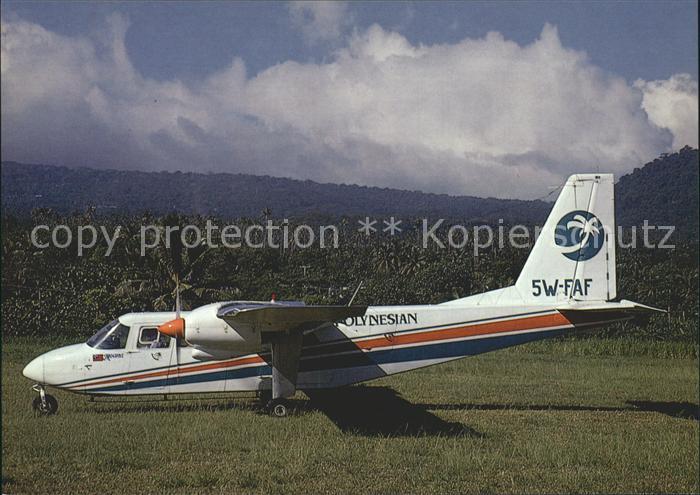 Flugzeuge Zivil Polynesian Pilatus BN-2A Islander 5W-FAF c/n 109