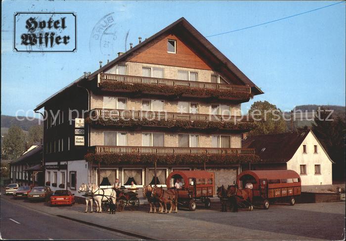 Nistertal Westerwald Hotel Wisser Pension mit Pferdewagen