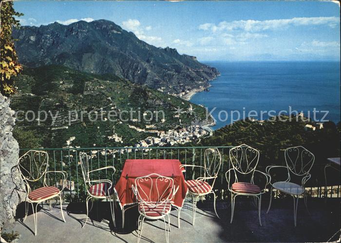 Ravello Terrasse und Blick vom Hotel Parsifal