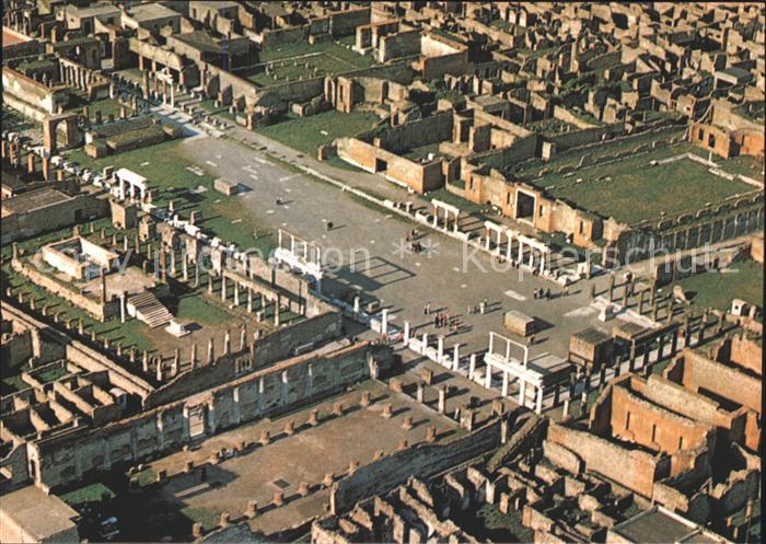 Pompei Fliegeraufnahme Ruinen Zivil-Forum