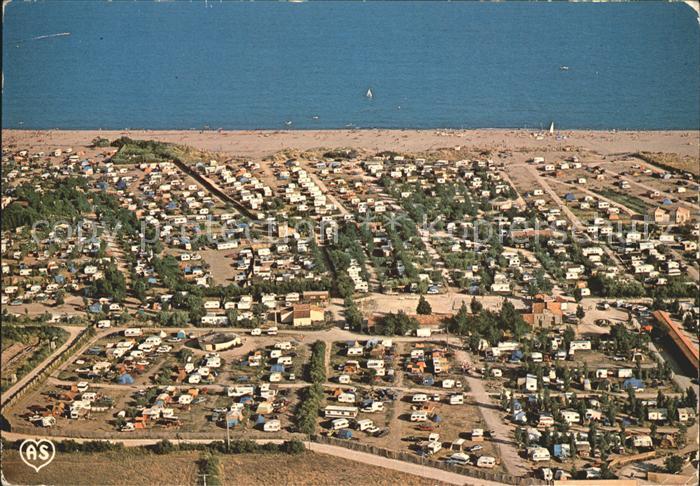Serignan Plage Fliegeraufnahme Gymno Club Mediterraneen Camping