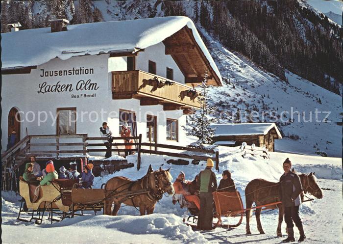 Gerlos Lackenalm mit Pferdeschlitten