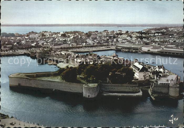Concarneau Finistere Fliegeraufnahme Ville Close