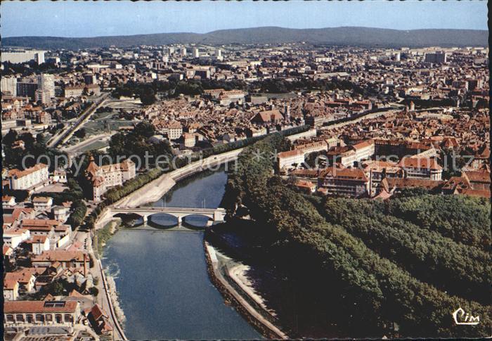 Besancon Doubs Fliegeraufnahme Pont Canot