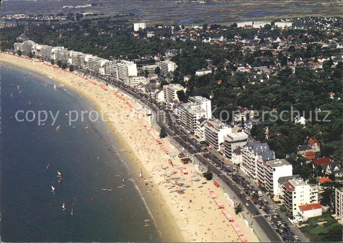 La Baule-Escoublac Fliegeraufnahme mit Strand