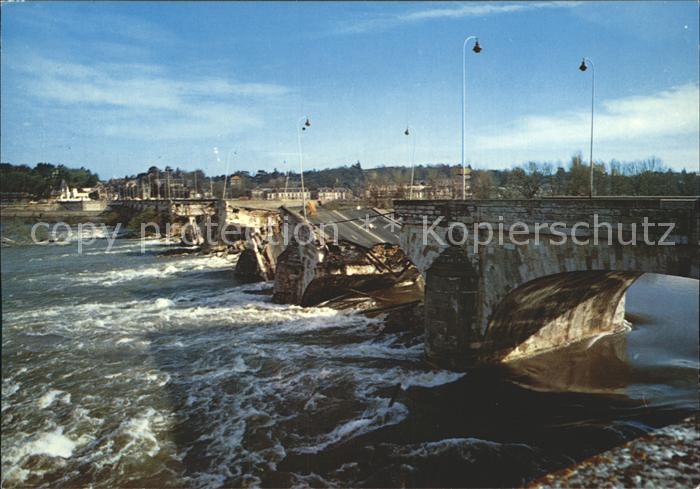 Tours Indre-et-Loire Pont Wilson zerstoert