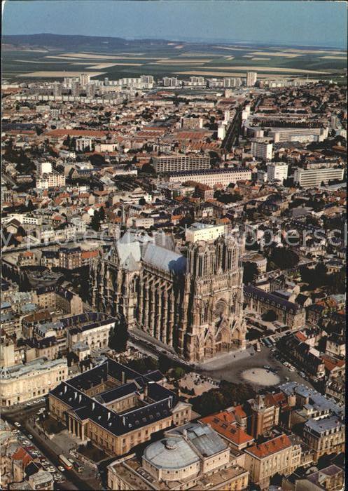 Reims Champagne Ardenne Fliegeraufnahme Altstadt