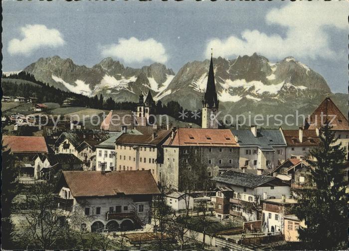 Kitzbuehel Tirol mit Wildem Kaiser