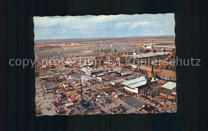 HANNOVER  CITY Fliegeraufnahme Messegelaende