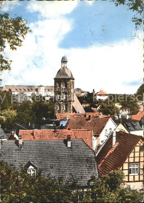 Tecklenburg Steinfurt NRW Kirche mit Schule