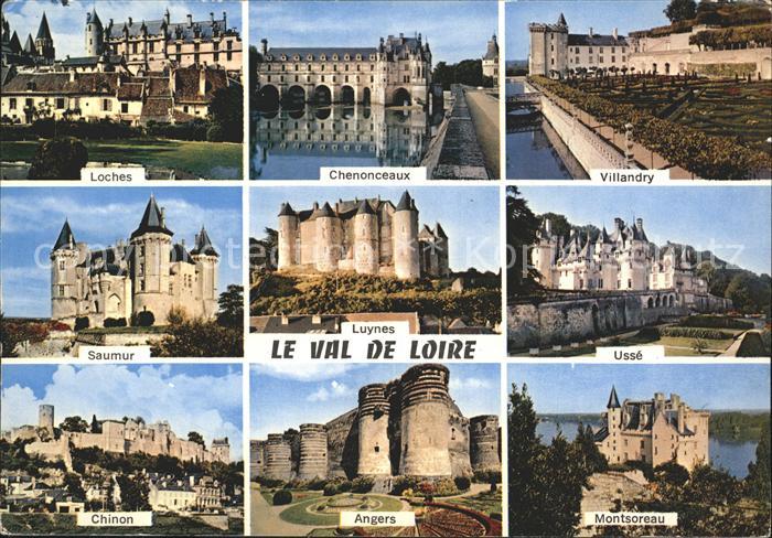 Amboise Schlösser Saumur Ussé Luynes Chinon Ang