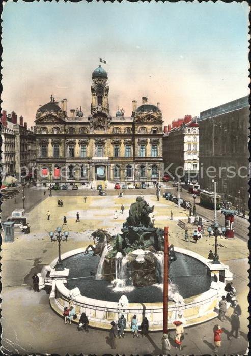 Lyon France Fontaine Bartholdi