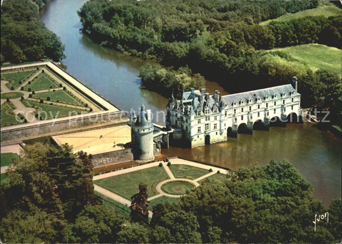 Chenonceaux Indre et Loire Fliegeraufnahme Chateau