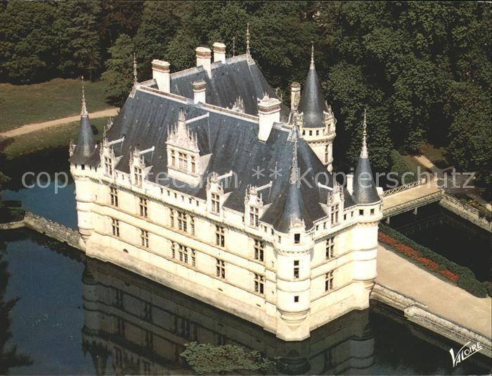 Azay-le-Rideau Fliegeraufnahme Chateau