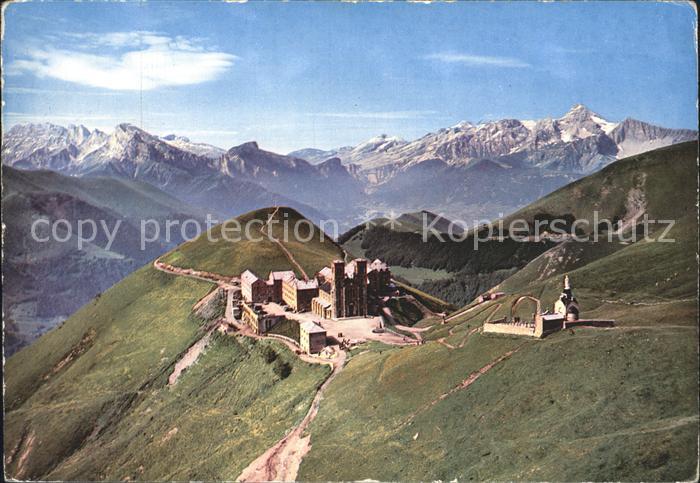 La Salette-Fallavaux Fliegeraufnahme Notre Dame de la Salette