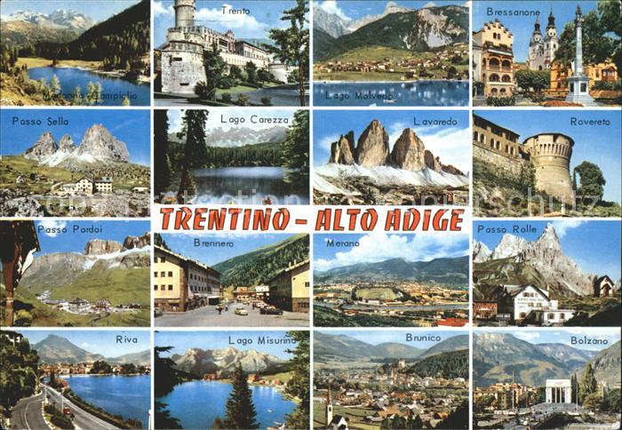 Trentino Dolomiten Riva Brunico Bolzano Rovereto Bressanonen Trento