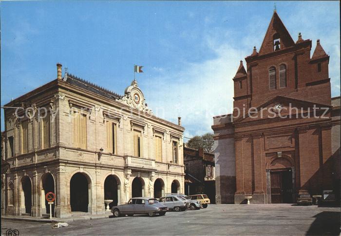 Montastruc-la-Conseillere Hotel de Ville et Eglise