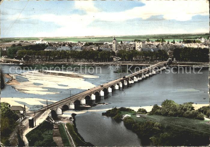 Beaugency Fliegeraufnahme Pont sur Loire