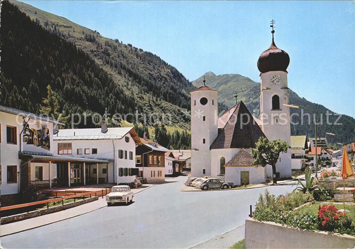 St Anton Arlberg Ortspartie mit Kirche