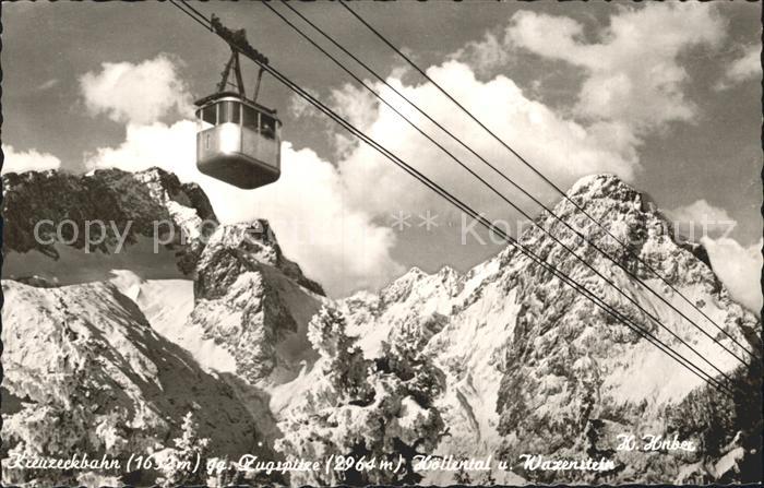 Seilbahn Kreuzeck Zugspitze Hoellental Waxenstein