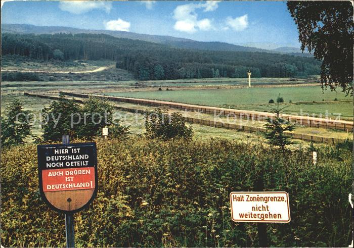 Grenze Douane Zoll Zonengrenze im Harz