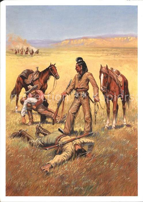 Kino Film Winnetou Teil 2 Illustration Josef Ulrich Karl-May