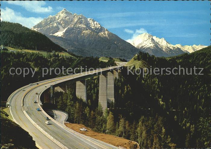 Bruecken Bauwerke Europabruecke Brennerautobahn Schoenberg Serles Habicht