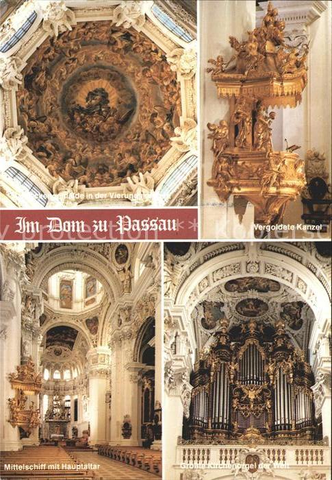 Kirchenorgel Passau Dom St. Stephan Kanzel Mittelschiff