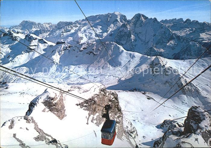 Seilbahn Funivia Passo Pordoi Civetta Marmolada