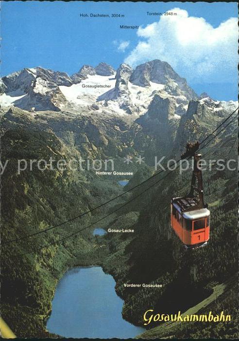 Seilbahn Gosaukamm Hoher Dachstein Gosausee