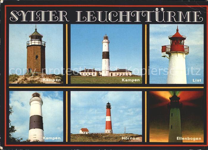Leuchtturm Lighthouse Sylt Kampen List Hoernum Ellenbogen