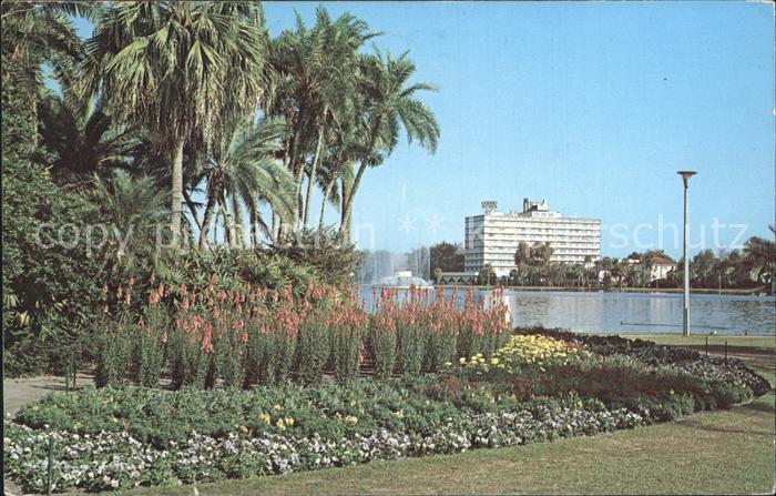 Orlando Florida Park Flowers Palms Cherry Plaza Hotel