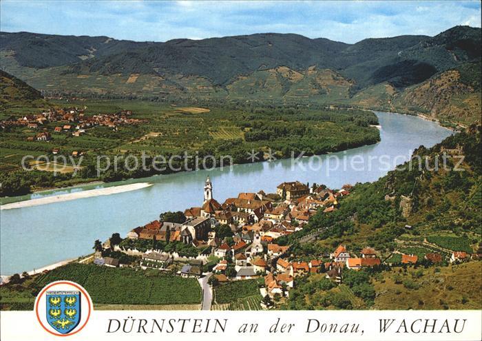 Duernstein Wachau Fliegeraufnahme Pfarrkirche Maria Himmelfahrt