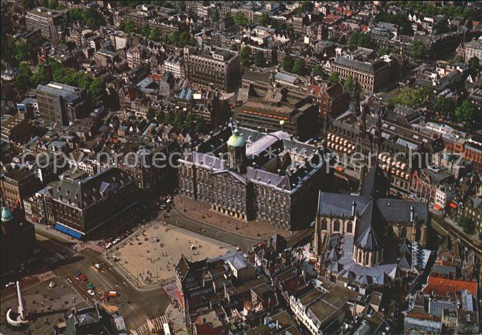 Amsterdam Niederlande Kon Paleis Nieuwe Kerk Fliegeraufnahme