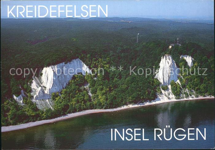 Insel Ruegen Jasmund Buchenwald Kreidefelsen Viktoria-Sicht Koeniggstuhl