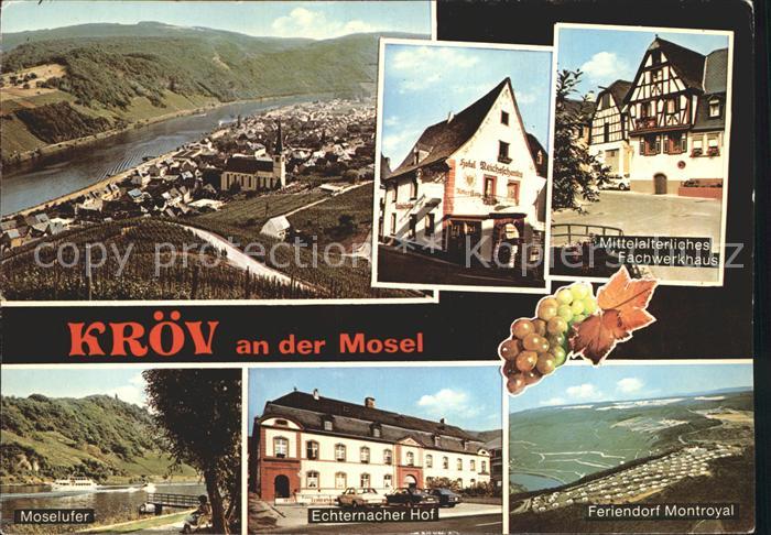Kroev Mosel Fachwerkhaus Montroyal Echternacher Hof Moselufer