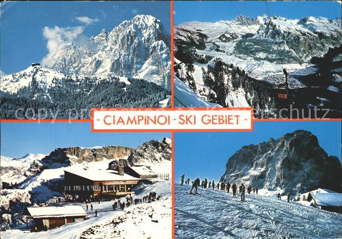 Val Gardena Ciampinoi Ski Gebiet Luftseilbahn
