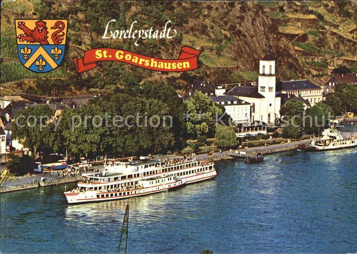 St Goarshausen Dampfer Hotel Adler