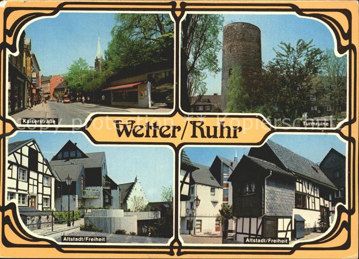 Wetter Ruhr Turmruine Kaiserstrasse Altstadt Freiheit