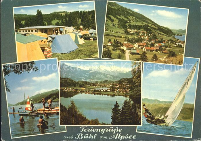 Buehl Alpsee Camping Segelboot Wassersport