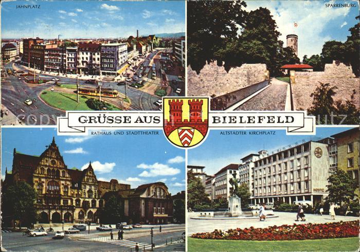 BIELEFELD  CITY Altstadter Kirchplatz Sparrenburg Jahnplatz Rathaus Stadttheater