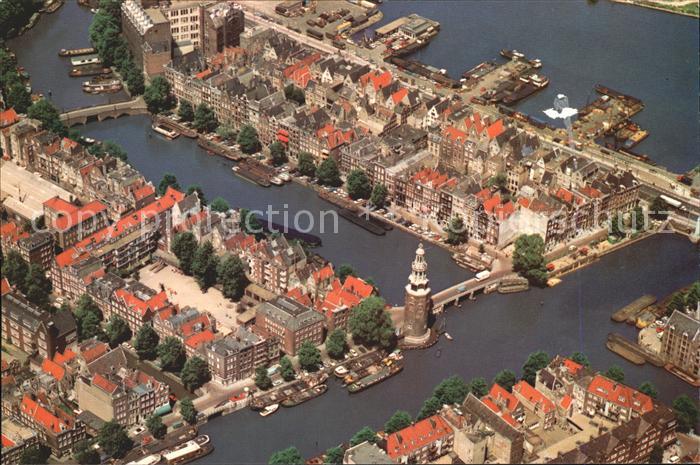 Amsterdam Niederlande Fliegeraufnahme Montelbaanstoren