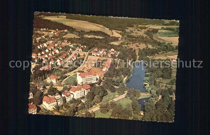 Bad Salzuflen Fliegeraufnahme Kurpark mit See