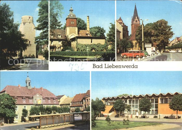 Bad Liebenwerda Lubwartturm Eisenmoorbad Rathaus Schwimmhalle